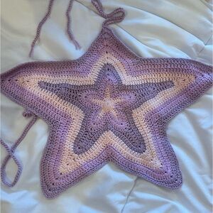 Crochet Trendy Star Backless Top